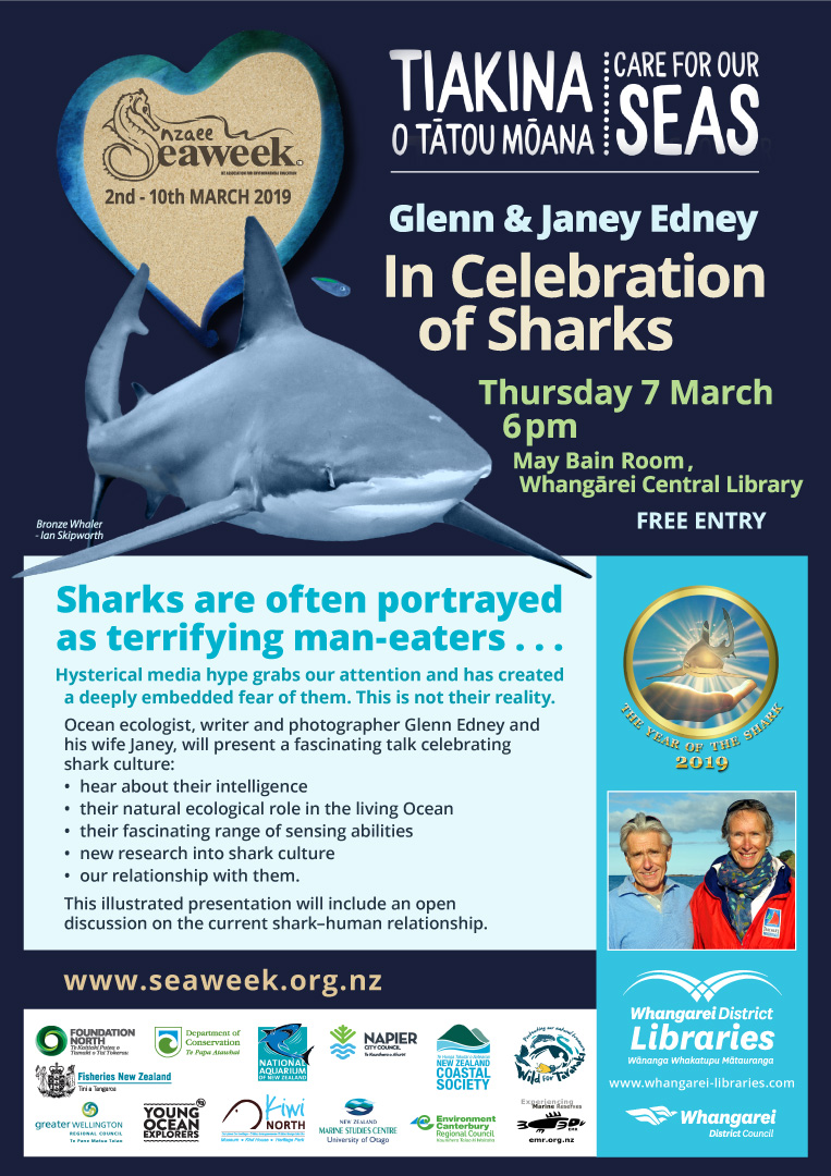 Seaweek Library Talk poster